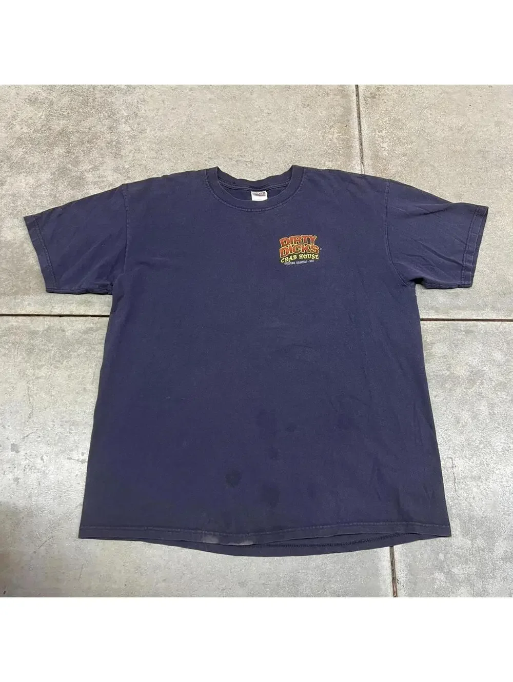 vintage i got my crabs from dirty dicks destination joke humor shirt size xl